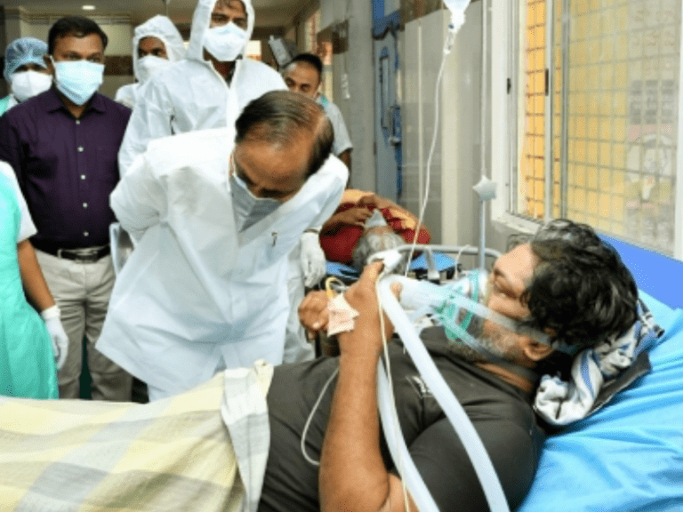 Telangana CM visits Gandhi Hospital, interacts with Covid patients