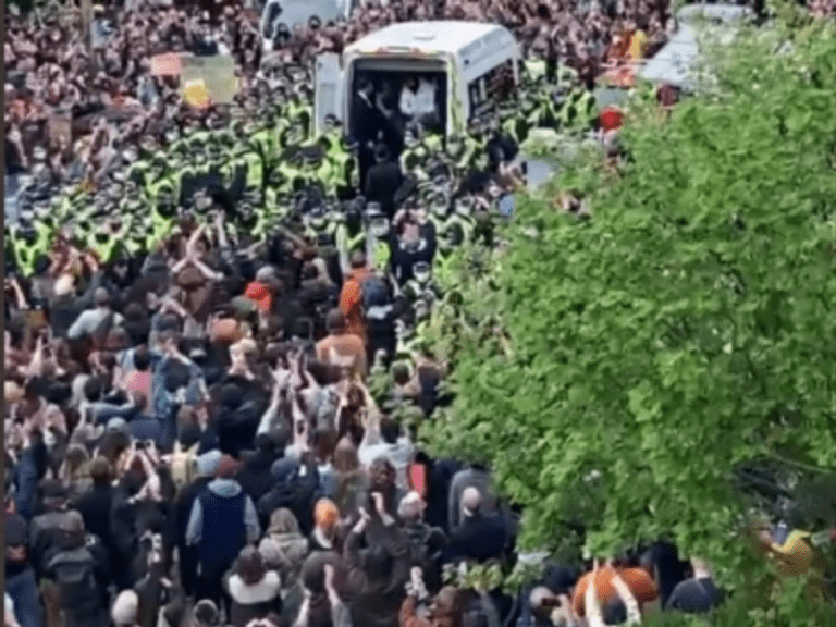 Scotland police frees 2 Indians from detention van after protests