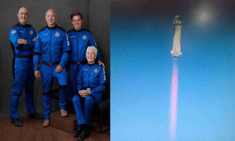 Bezos attempts history with flight to edge of space