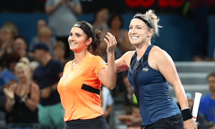 Sania-Bethanie stun sixth seed in Wimbledon doubles opener