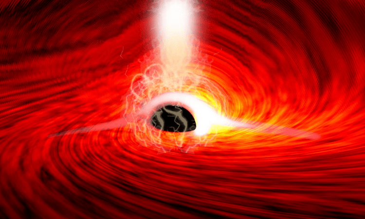 Scientists detect light from behind black hole