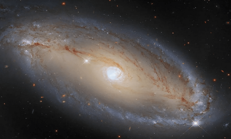 Hubble spots spiral galaxy with celestial eye