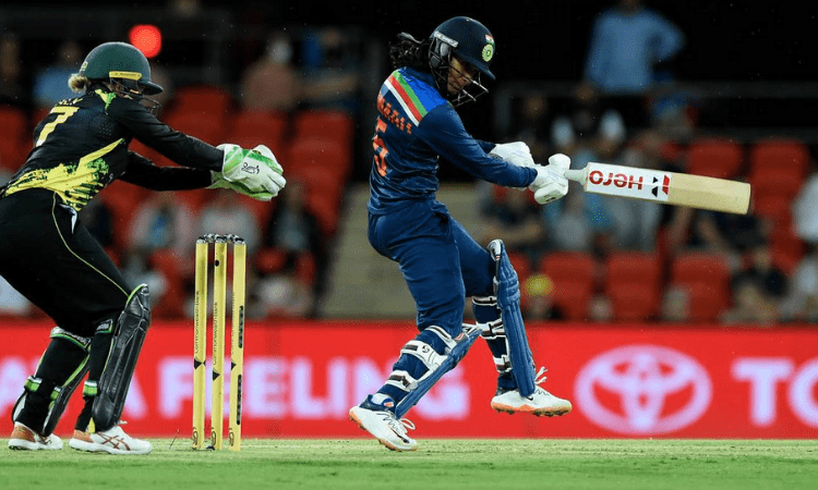 India women blast runs before rain ends first T20I