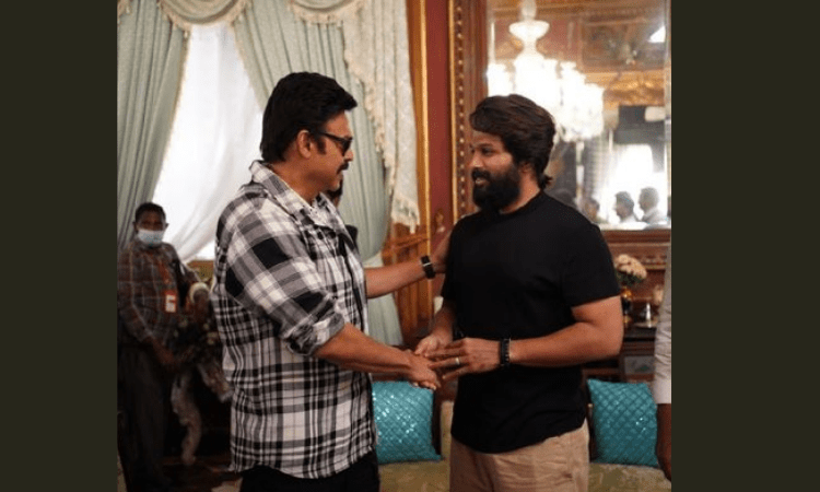‘Stylish Star’ Allu Arjun catches up with Venkatesh, Varun Tej on ‘F3’ sets