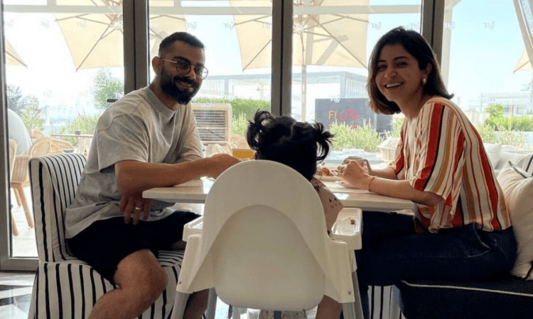 Virat, Anushka’s cute breakfast pic with daughter Vamika