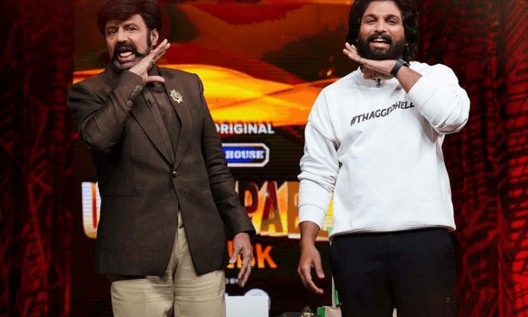 Balakrishna mouths Allu Arjun’s famous dialogue from ‘Pushpa’ on talk show
