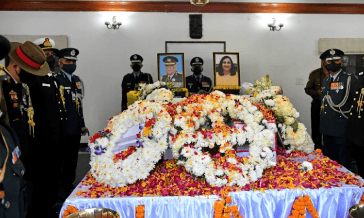 CDS Gen Bipin Rawat, wife laid to rest with full military honours