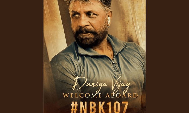 Kannada actor Duriya Vijay onboard for Balakrishna’s upcoming movie ‘NBK107’