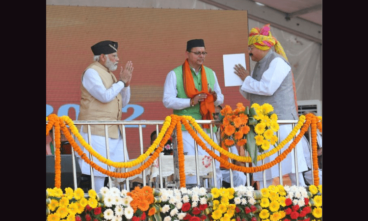 PM congratulates Dhami on taking oath as Uttarakhand CM
