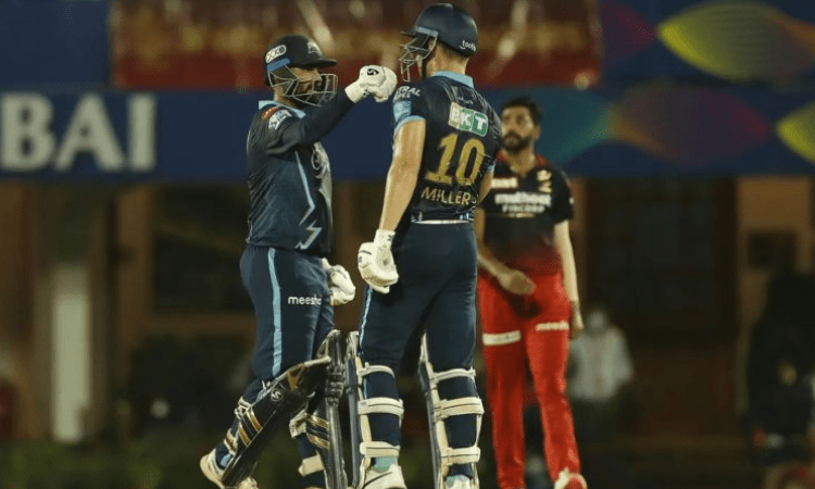 IPL 2022: Tewatia, Miller guide Gujarat Titans to 6-wicket win over Royal Challengers