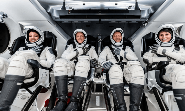 NASA’s SpaceX crew-4 mission enroute to ISS with 3 NASA & 1 ESA astronaut