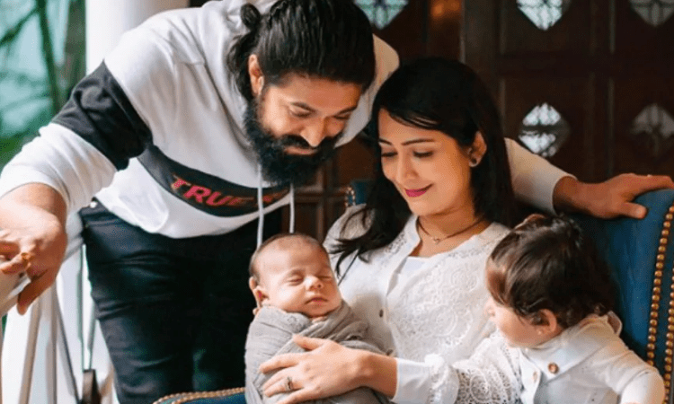Rocking star Yash takes a break with family