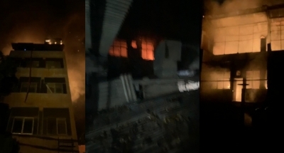 Fire engulfs three factories in Delhi’s Kirtinagar, no injuries reported