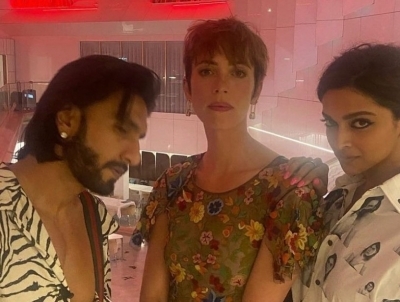 Deepika, Ranveer party with Rebecca Hall at Cannes