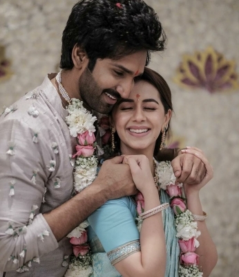 Aadhi and Nikki’s wedding ceremony kicks off with a blingy ‘Haldi’ function