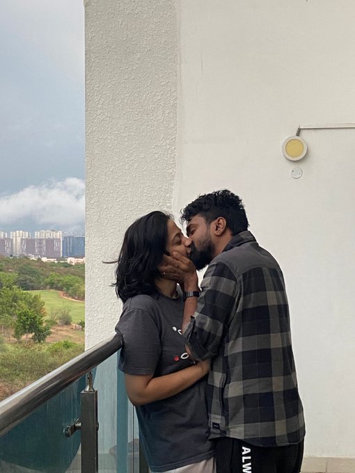 Rahul Ramakrishna announced his wedding by posting a photo on Twitter.