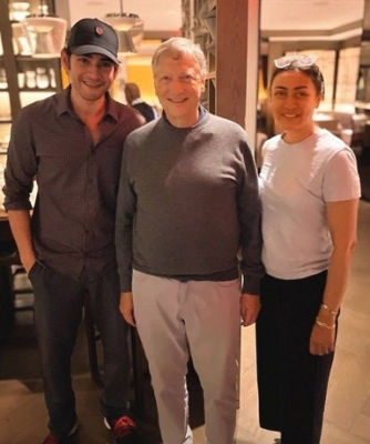 Mahesh Babu, wife Namrata Shirodkar meet Bill Gates
