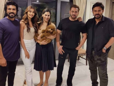 Ram Charan, Upasana host ‘Kabhi Eid Kabhi Diwali’ actors at their residence