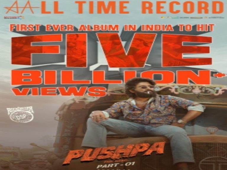 Allu Arjun’s ‘Pushpa’ hits 5 billion views, first Indian album ever claim makers