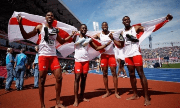 England defend men’s 4x100m title at Commonwealth Games