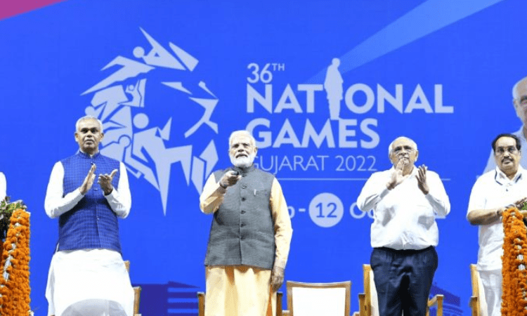 PM Modi declares 36th National Games open in Ahmedabad