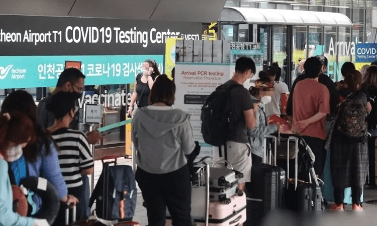 Pre-covid-19 test has been stopped by South Korea for inbound travellers.