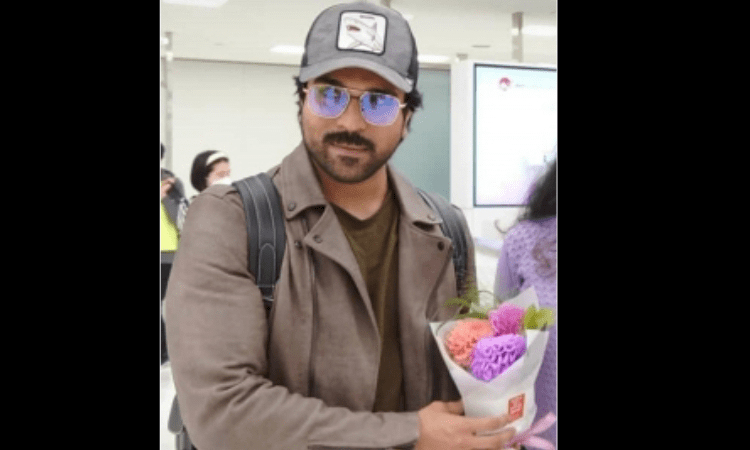 Ram Charan jets off to Japan ‘RRR’ for promotions