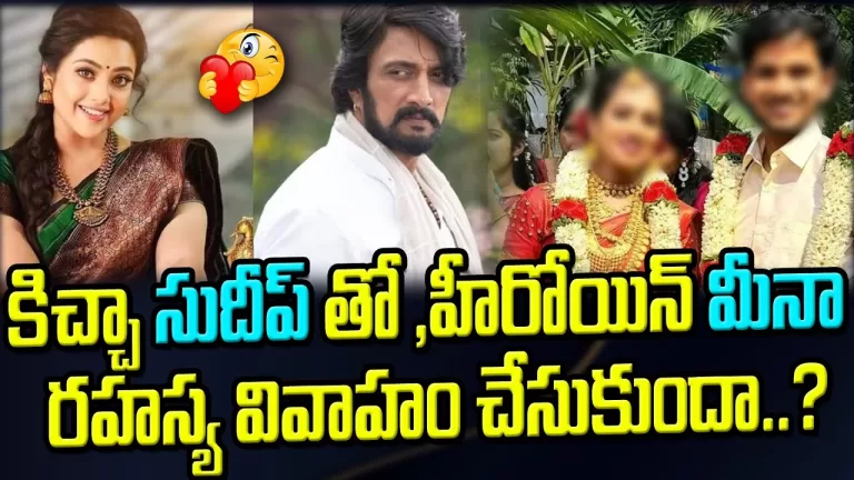 Kollywood Star Kiccha Sudeep , Actress Meena Marriage Issue |They Got Married Really? | TeluguBullet