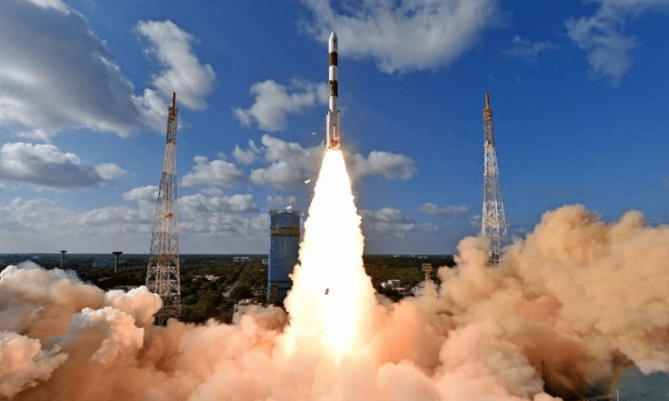PSLV rocket lifts off with Indo French satellite EOS 6 and 8 nanosatellites
