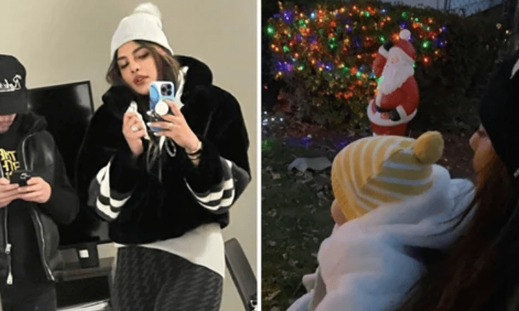 Priyanka Chopra Jonas takes daughter Malti out to show Christmas lights