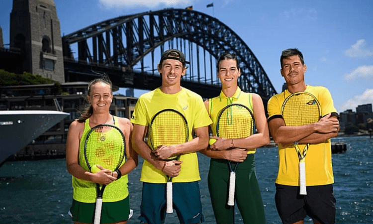 Team Australia visits Sydney Harbour ahead of inaugural United Cup