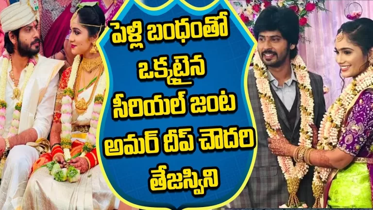 Tv actor Amar deep & Tejaswini wedding photos | Amardeep Tejaswini Marriage Video | Telugu Bullet