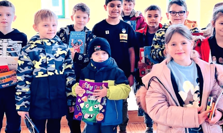 British-Indian boy extends support to Ukrainian kids in Poland