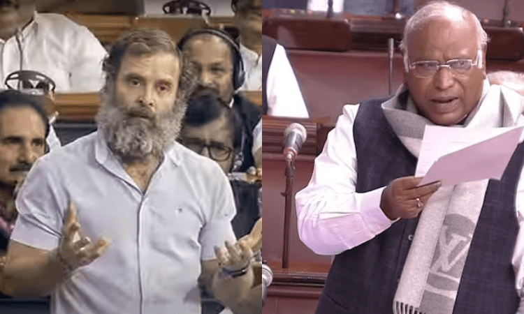 Cong furious over expunging of speech parts of Rahul, Kharge