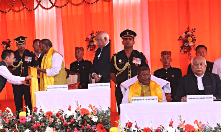 Lakshman Prasad Acharya takes oath as Sikkim Governor