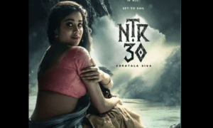 janhvi kapoor shares telugu debut 'ntr 30' first look on her birthday