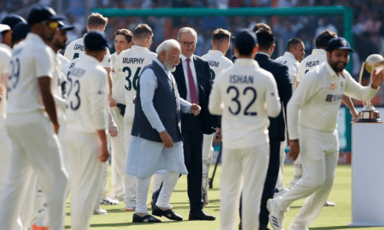 Modi, his Australian counterpart watch cricket match in Ahmedabad