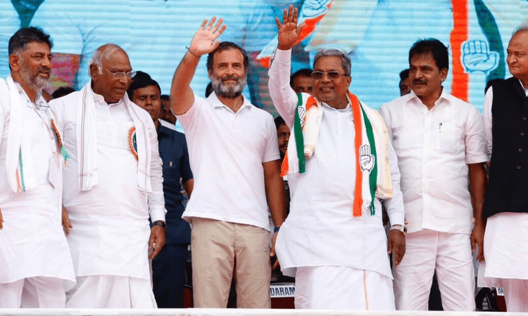 Rahul Gandhi, Kharge arrive in K’taka, to address public rally (Ld)