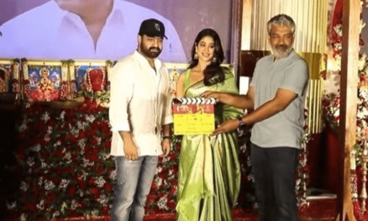 Rajamouli commences shoot of ‘NTR 30’, marks Janhvi’s Telugu debut