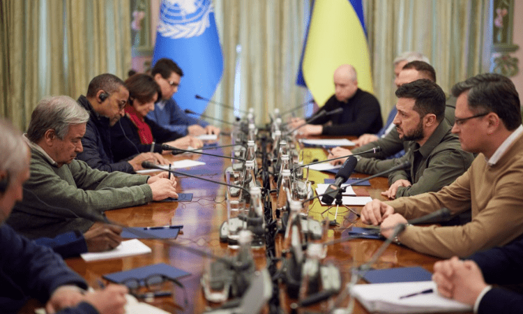 UN chief to meet Ukrainian President in Kiev