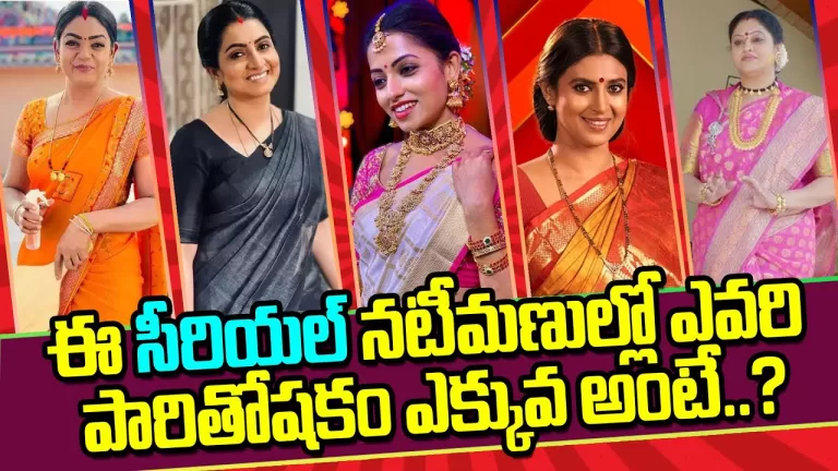 Telugu TV Serial Actress Salary And Remuneration | TV Serial Actress Salary Per Day | Telugu Bullet