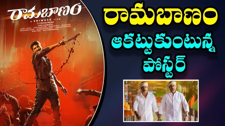 Ramabanam Sri RamaNavami Teaser | Gopichand | Jagapathi Babu | Telugu Bullet