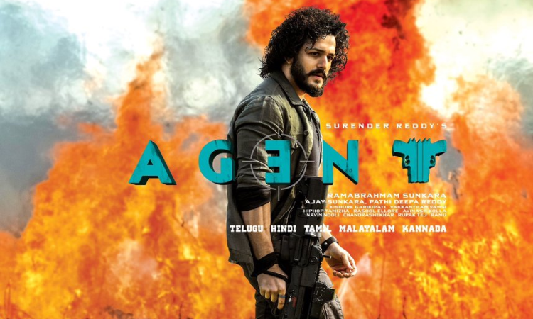 Akhil’s Wild Stunt Unveils Agent Movie Poster in Vijayawada