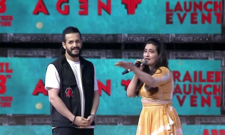 Akhil speaks about his fans’ support during the Agent trailer launch event