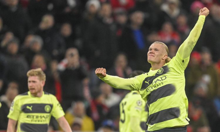 Champions League: Haaland goal helps Man City secure draw at Bayern to advance into semis