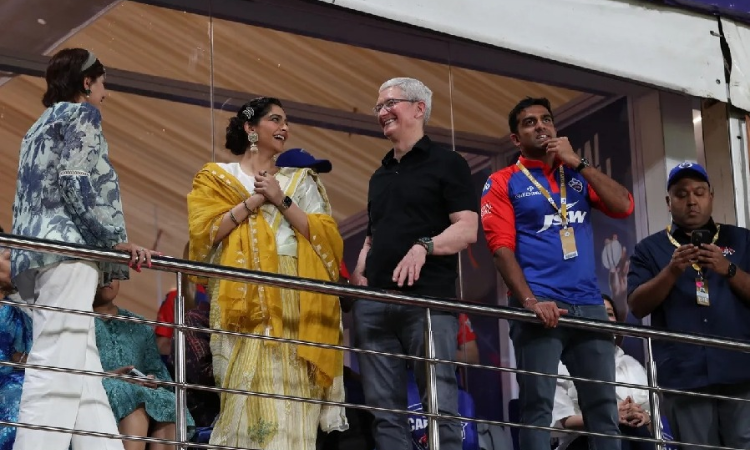 IPL 2023: Tim Cook spotted at DC vs KKR match after Apple store launch in Delhi