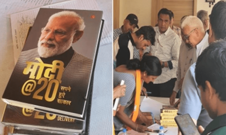 ‘Modi@20 Sapne Hue Sakar’ sells like hot cakes at BJP office in Jaipur