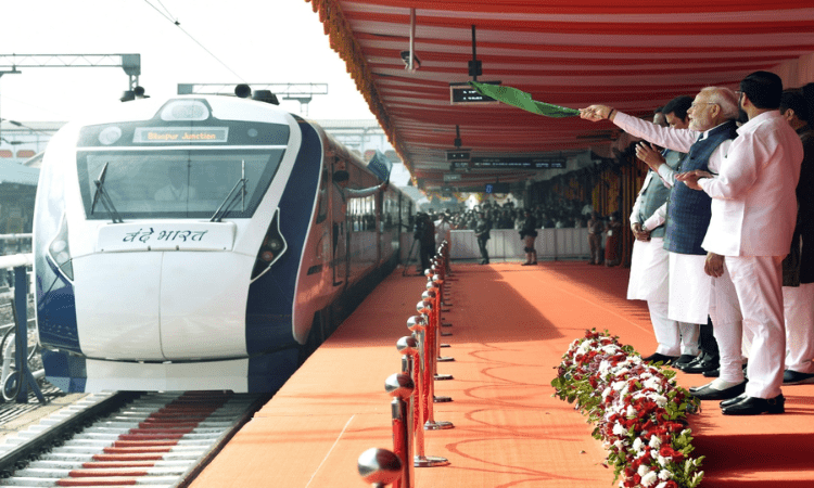 PM flags off poll-bound Rajasthan’s first Vande Bharat train