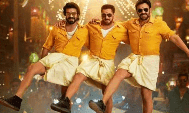 Salman, Venkatesh with Ram Charan do revamped version of ‘Naatu Naatu’ hookstep for ‘Yentamma’