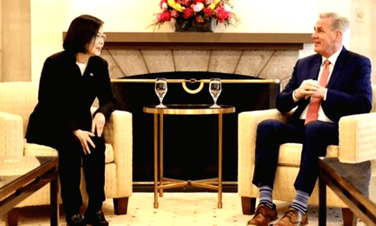 Taiwan Prez says ‘democracy under threat’ while meeting US House Speaker